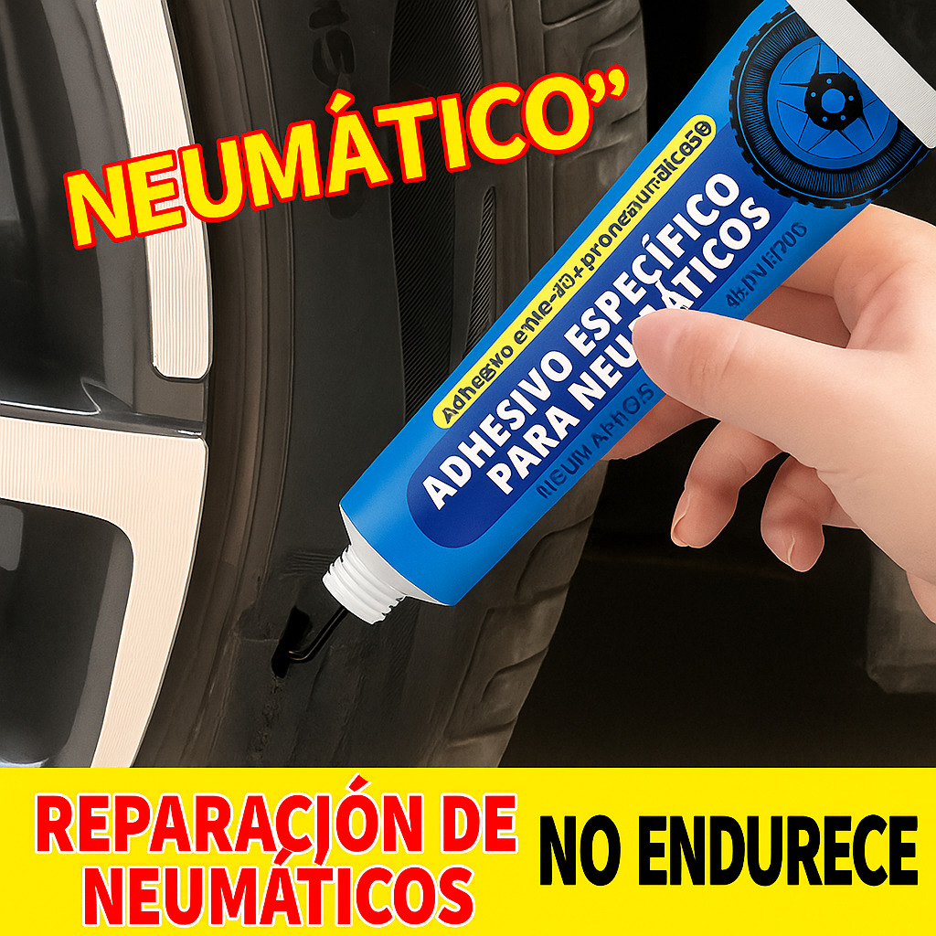 [30% DE DESCUENTO]Pegamento Reparador de Neumáticos – Sella Cortes, Agujeros y Grietas al Instante